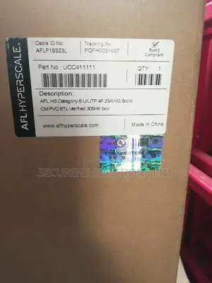 Cat 6 U/Utp PVC Cable Afl Hyperscale 305M