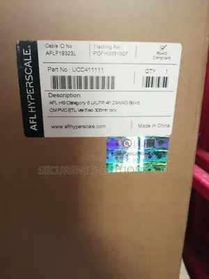 Cat 6 U/Utp PVC Cable Afl Hyperscale 305M