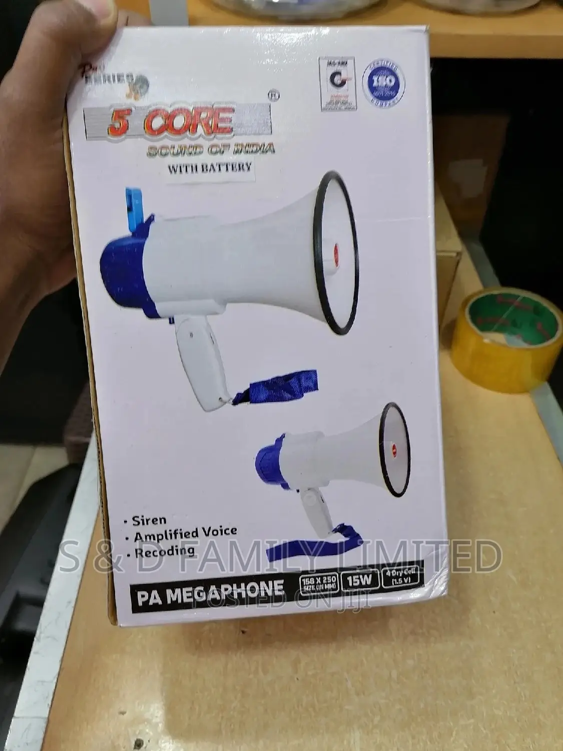 5 Core Megaphone With Rechargeable Battery