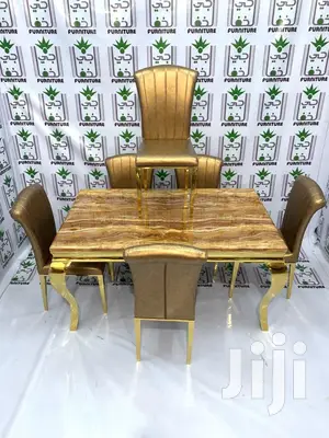 Marble Dining Table and Accompanying Chairs. Free Delivery