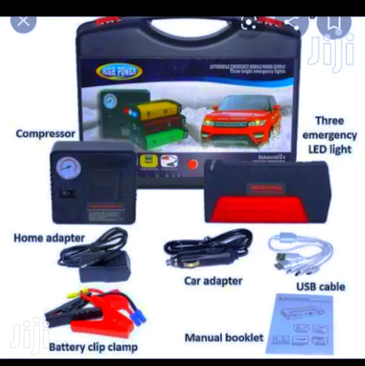 New Car Portable Jump-Starter Kit With Air Compressor,
