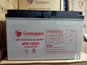Sunnypex Deep Cycle Solar 100ah Gel Battery