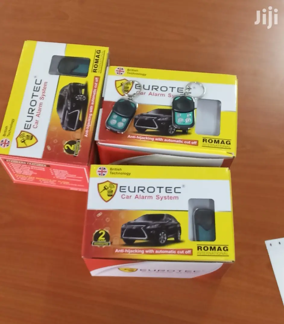 New Eurotec Car Alarm System With Engine Immobilizer, Free Installatio