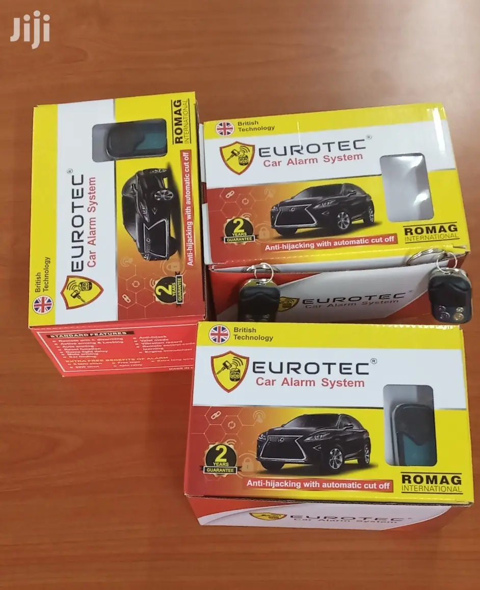 New Eurotec Car Alarm System With Engine Immobilizer, Free Installatio