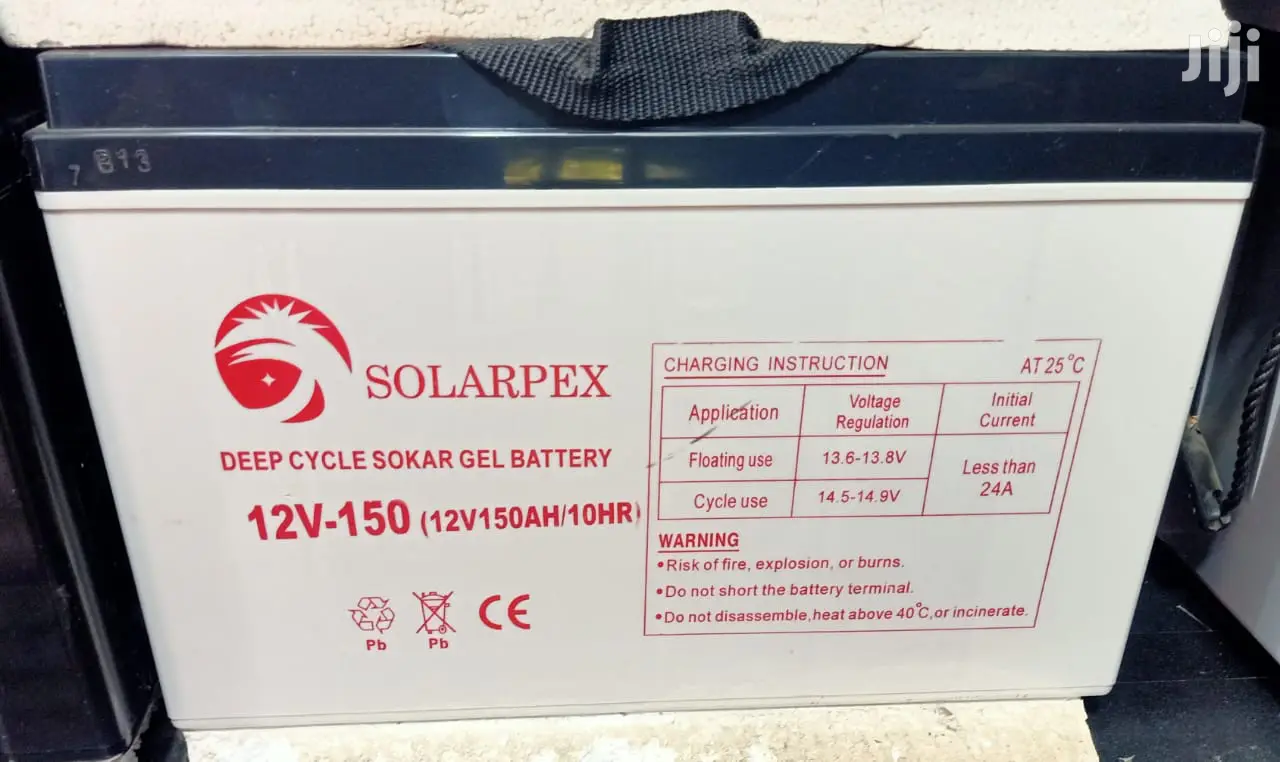 Original Solarpex Deep Cycle Sokar Gel 150ah Battery