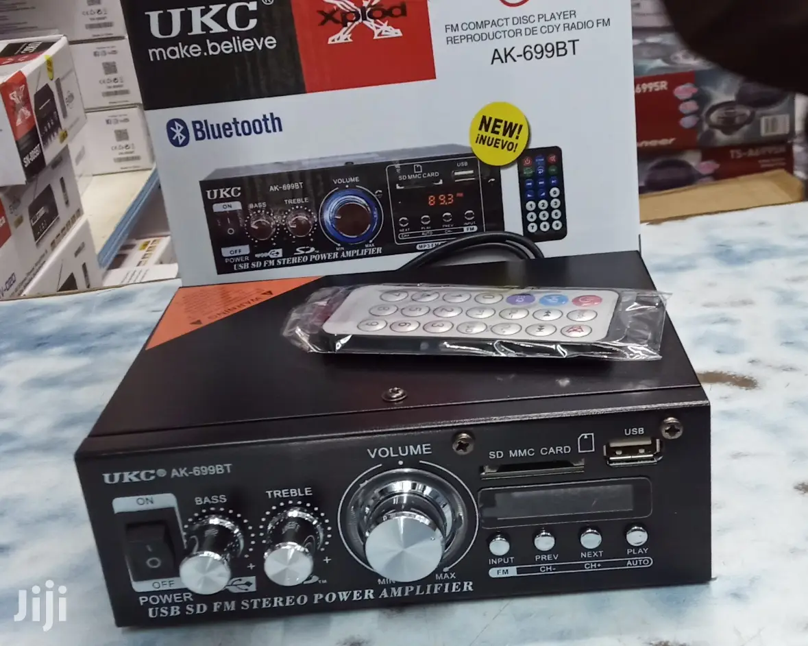 New Car/Home Amplifier With Bluetooth, Usb, Sd...