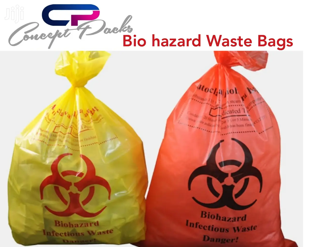 50pcs 24 X 36 Biohazard Medical Waste Bin Liner Garbage Bags in Nairobi