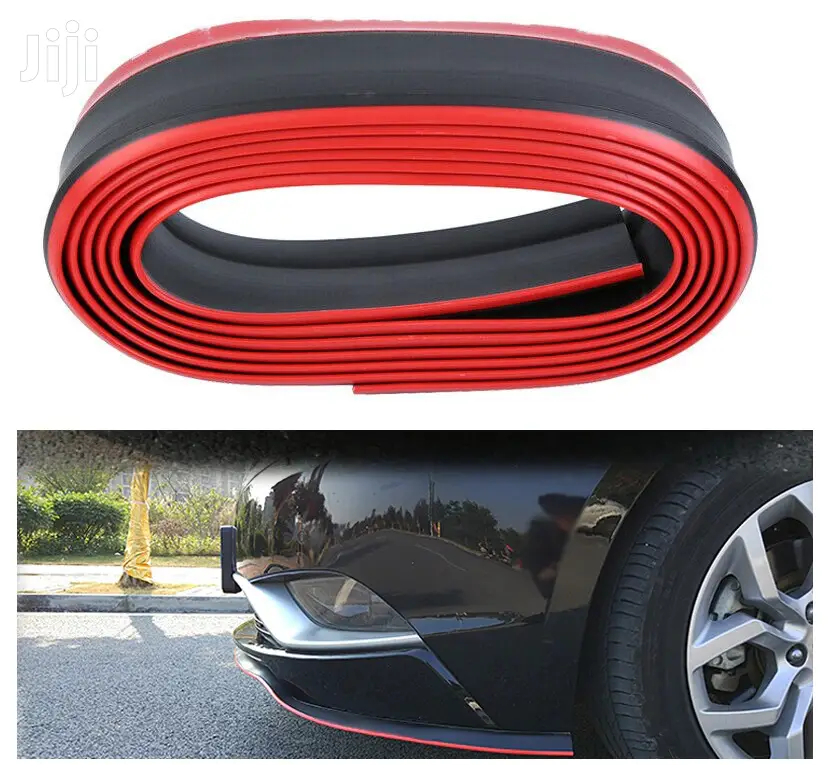 Bumper Lip Guard With Red Stripe: For Toyota,Nissan,Subaru,V