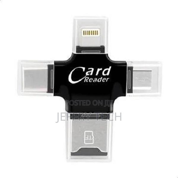 iPhone Multiple USB Card Reader, 4 In 1 Micro SD Card Reader With Type - thumbnail 3