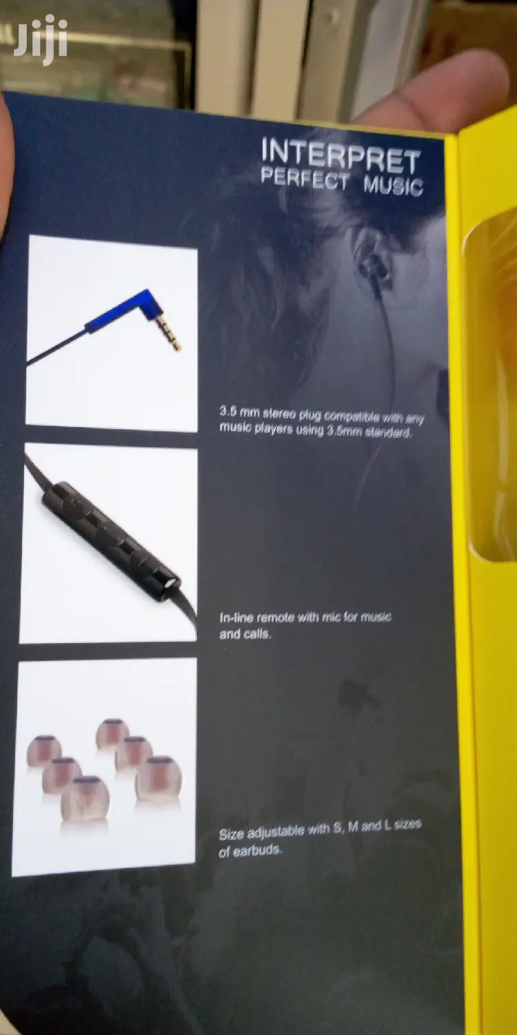 Original Awei Hifi Stereo In-ear Earphone With In-built Mic.