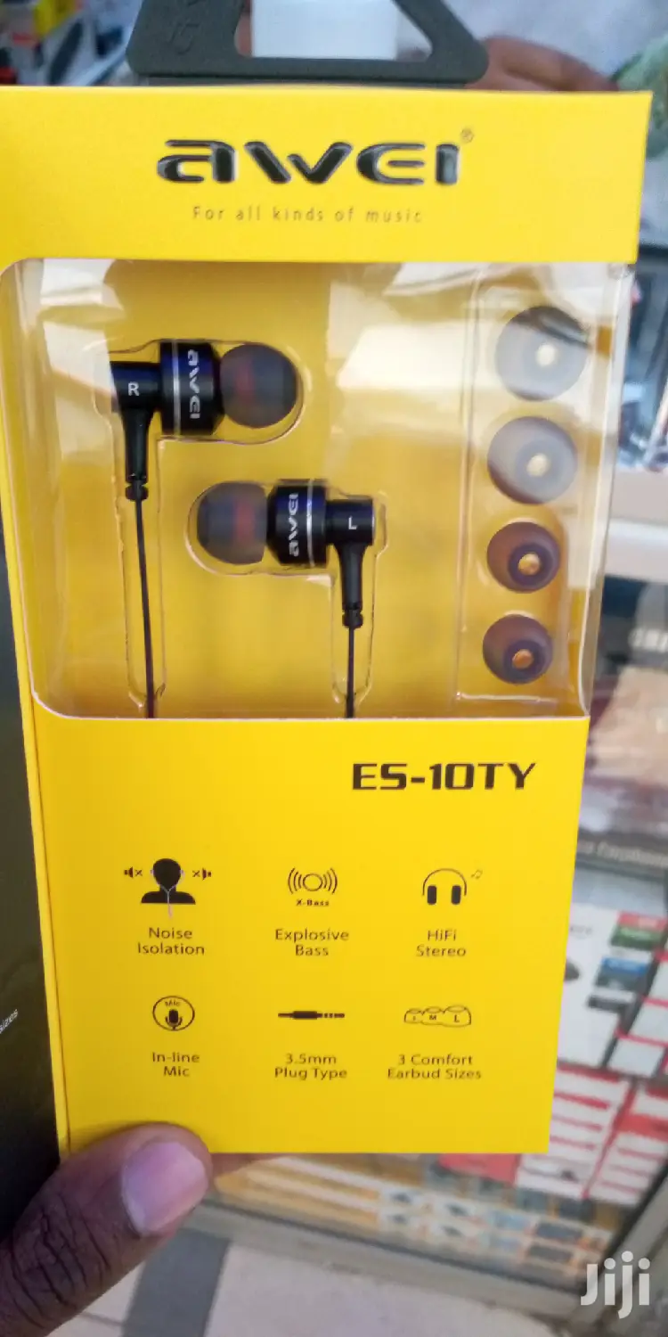 Original Awei Hifi Stereo In-ear Earphone With In-built Mic.