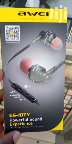 Original Awei Hifi Stereo In-ear Earphone With In-built Mic.