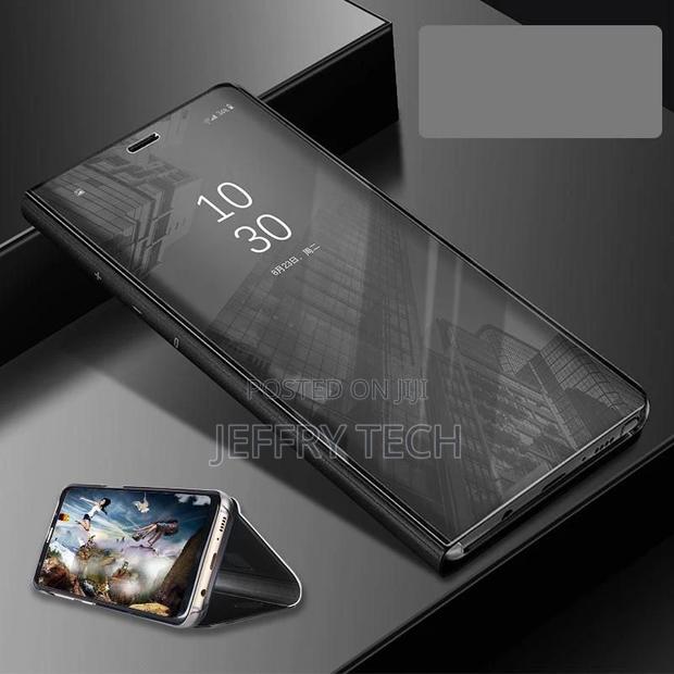 Apple iPhone XS Max Clear View Standing Cover Case - Black - thumbnail 2