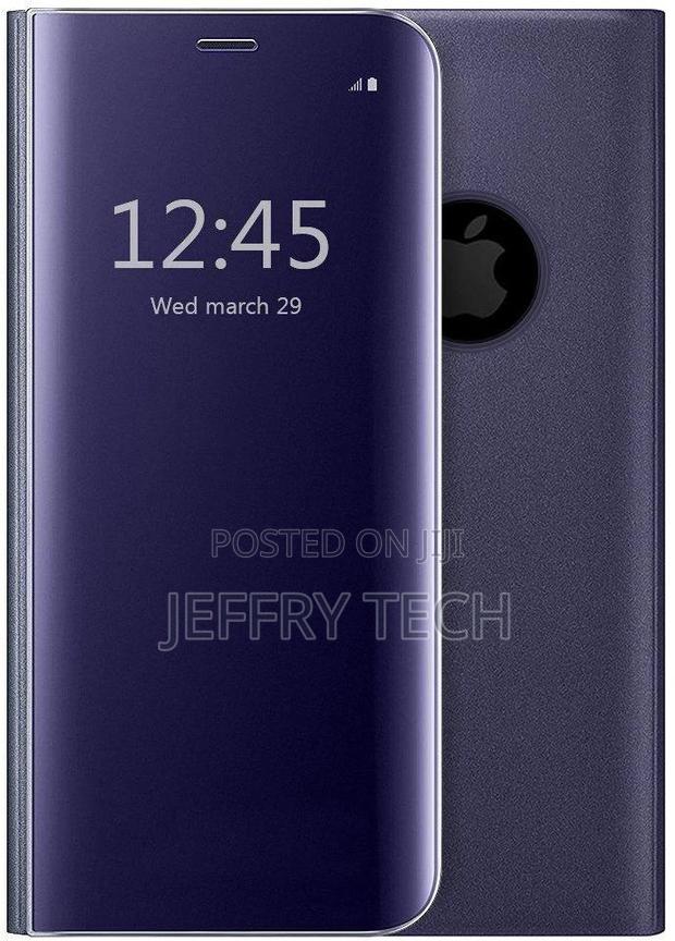 iPhone X Protective Flip Case Shockproof Mirror Case Clear V - main view