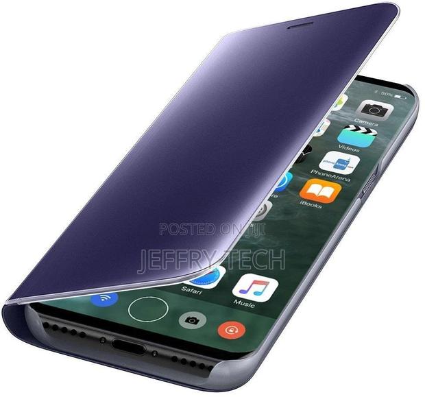 iPhone X Protective Flip Case Shockproof Mirror Case Clear V - thumbnail 3